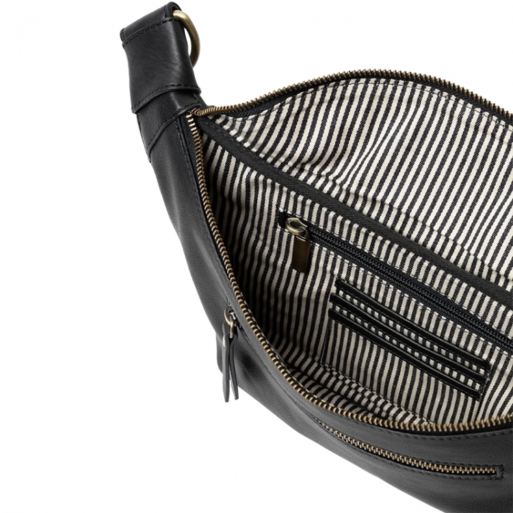 Drew Bum Bag soft grain leathe Black
