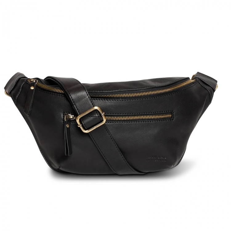 Drew Bum Bag soft grain leathe Black