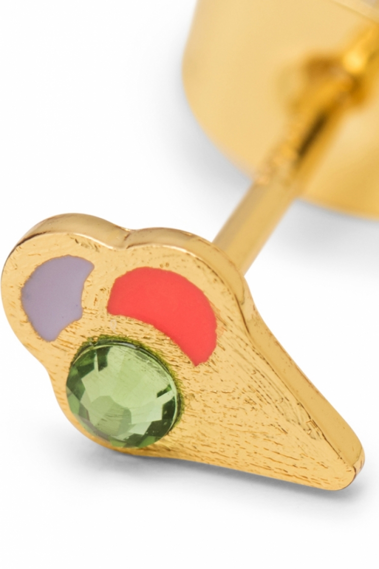 Ice Cone Crystal Gold Plated