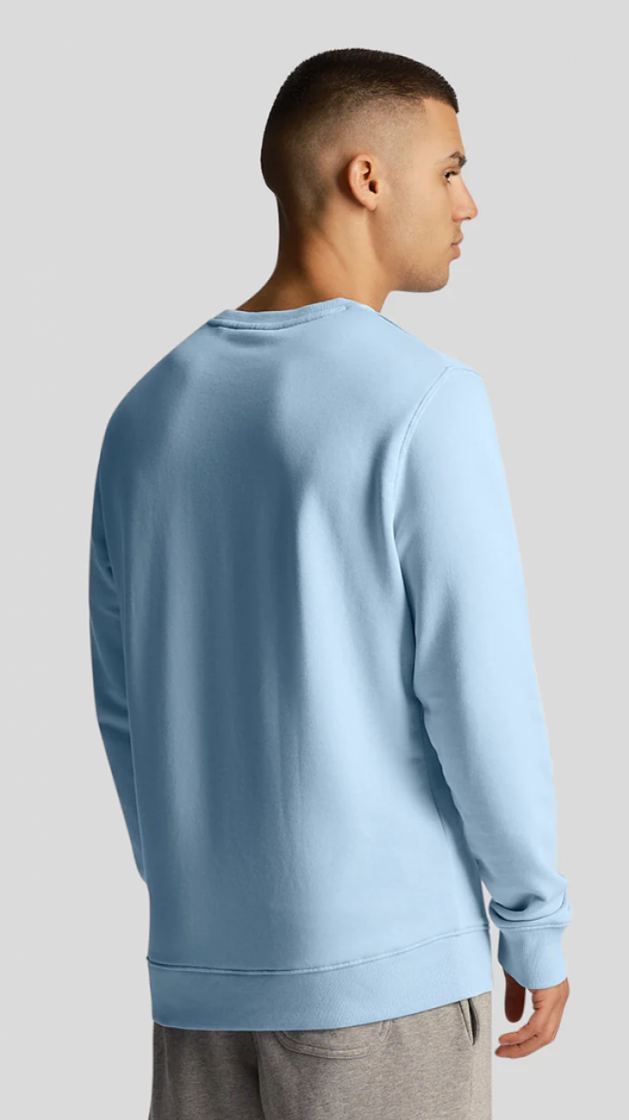 Crewneck sweater W487-Ligth Blue