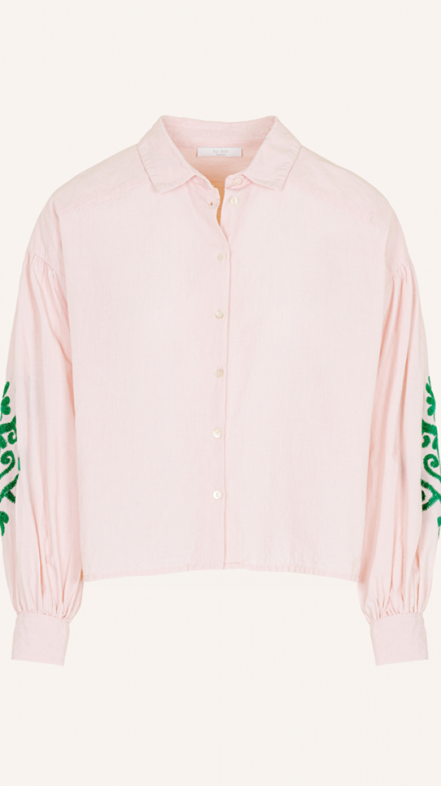 sarah sjort chambray blouse 359-Light pink