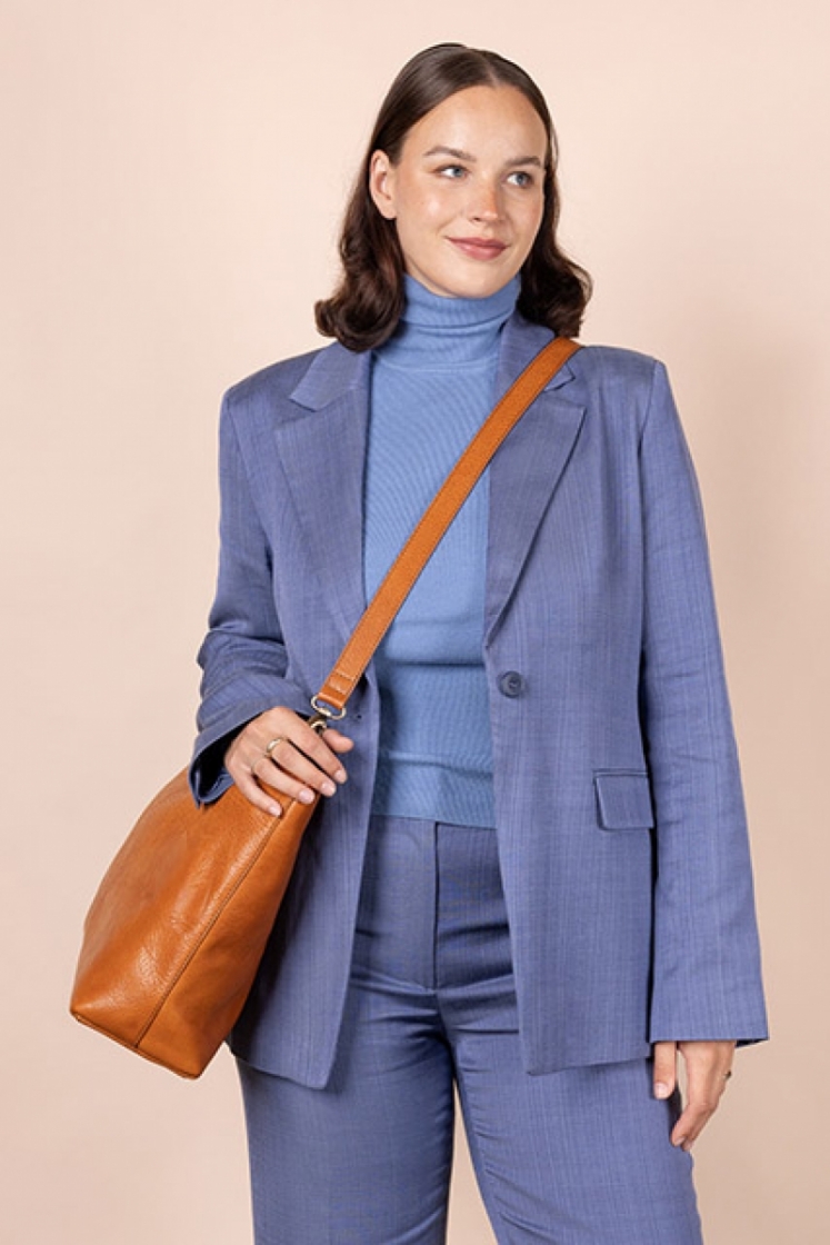 Olivia Stromboli leather Cognac