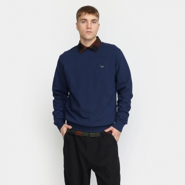 Application sweatshirt Navy-melange