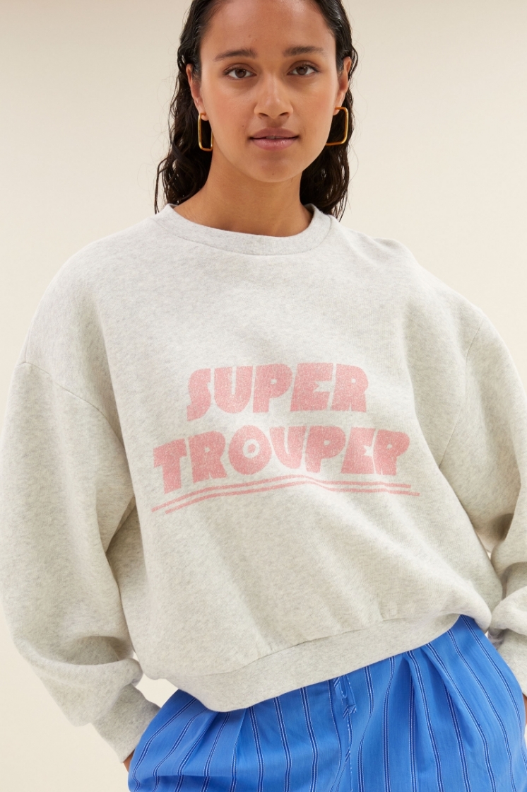 Bibi trouper sweater 815-Light grey