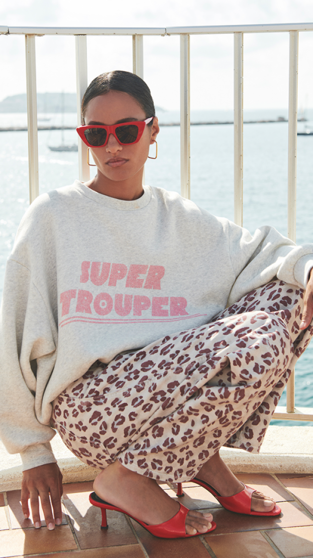 Bibi trouper sweater 815-Light grey