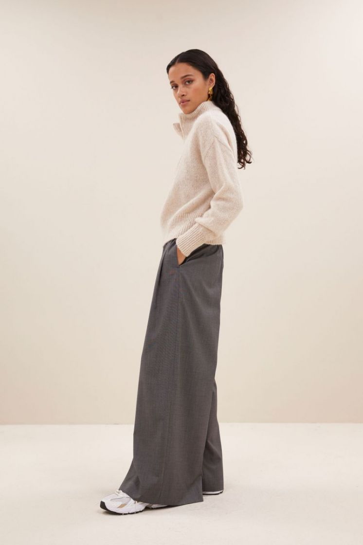 Boxy beau pullover 018-chalk