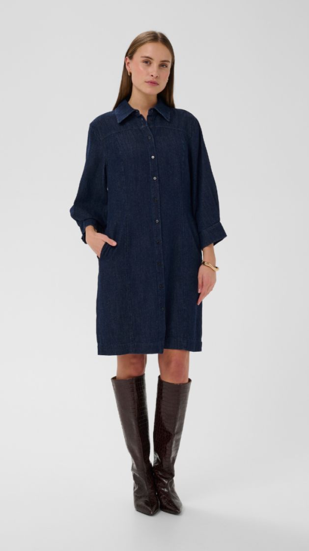 SLChaman short dress 301728-Dark Blu