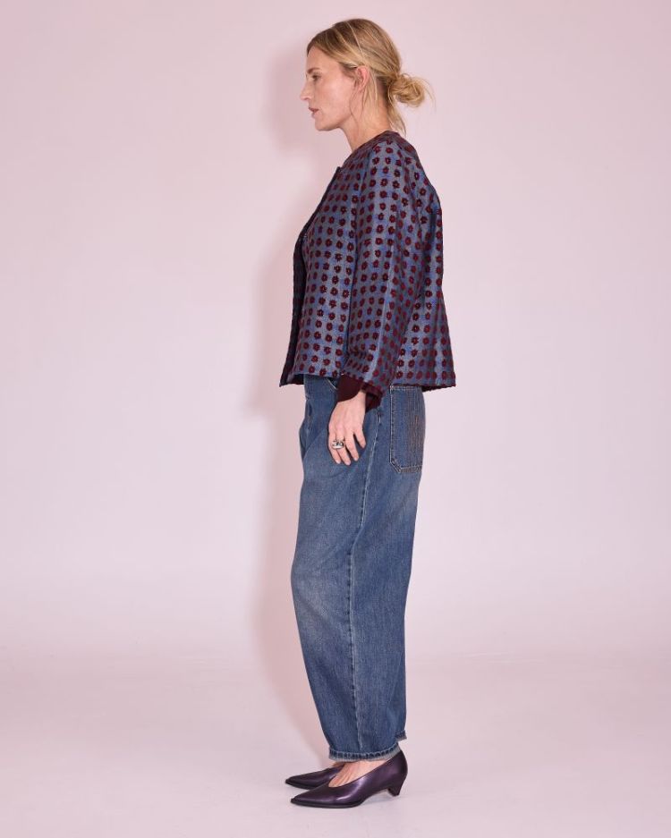 JACQUES 354-Burgundy Fl