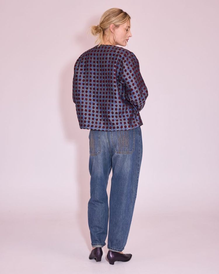 JACQUES 354-Burgundy Fl