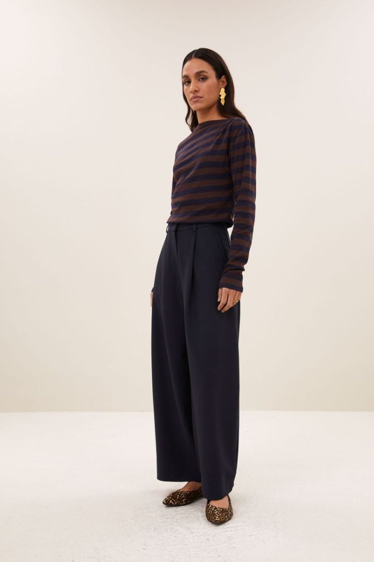 Frida Copper Stripe Pants 1704-Copper Str