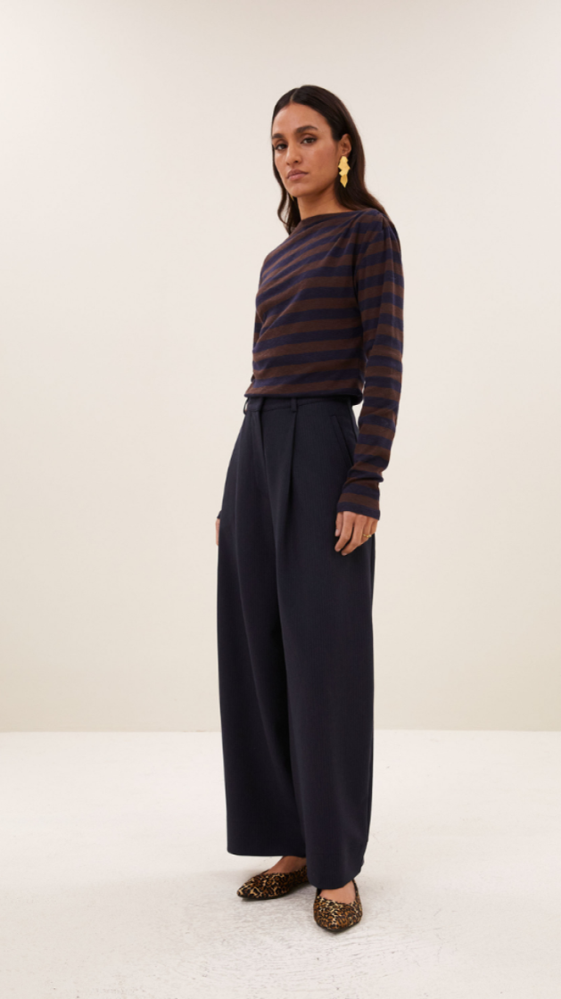Frida Copper Stripe Pants 1704-Copper Str