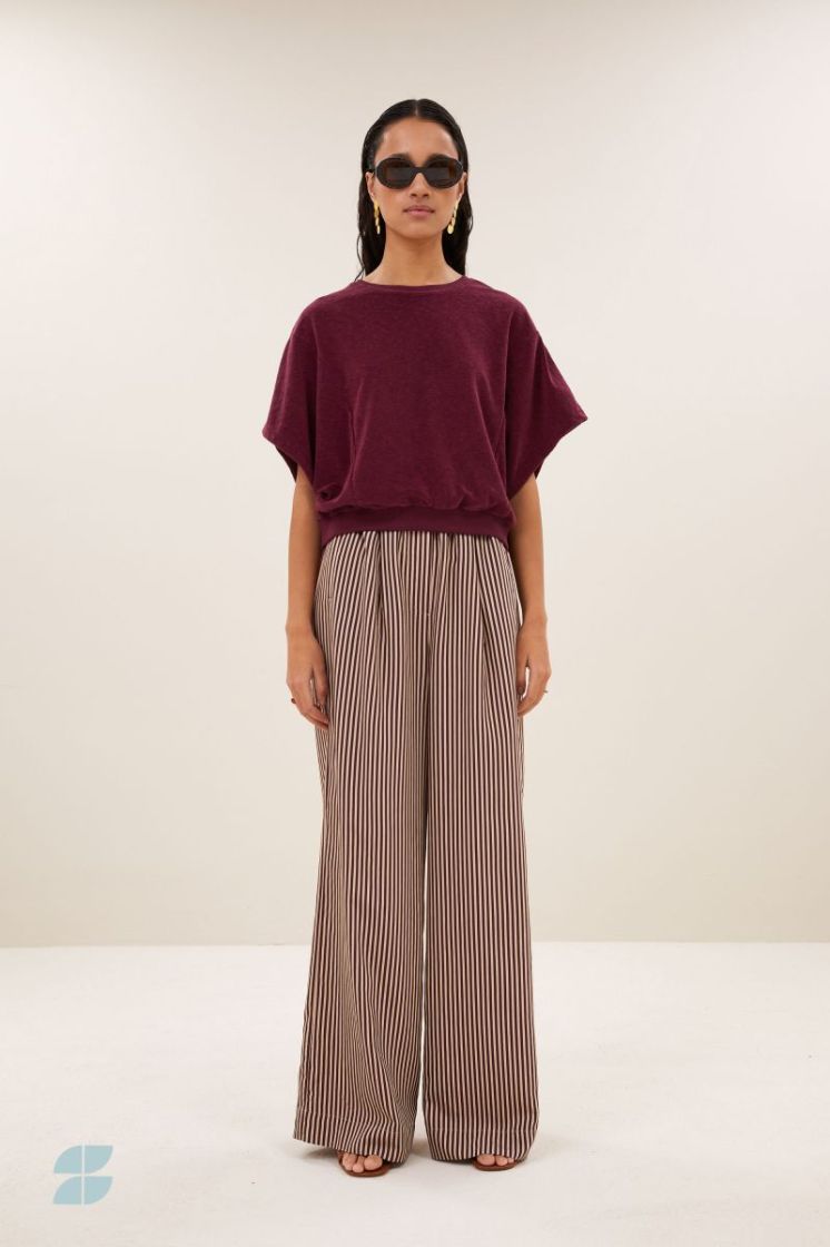 Nuki Slub Top 1339-Burgundy C