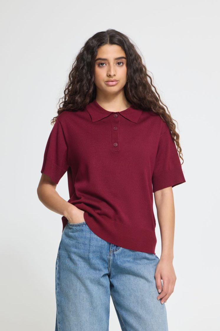 IHLULS POLO SS 192024-Rhododen