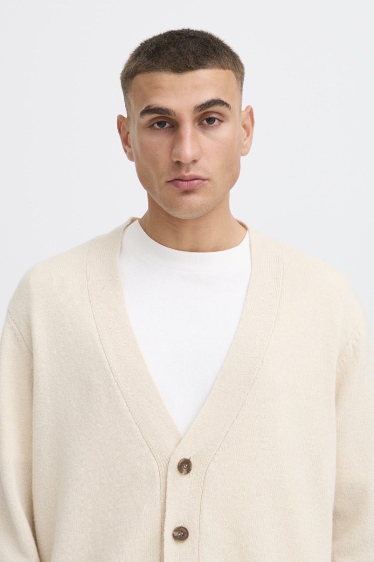 SDRUCJ CARDIGAN 130401-Oatmeal