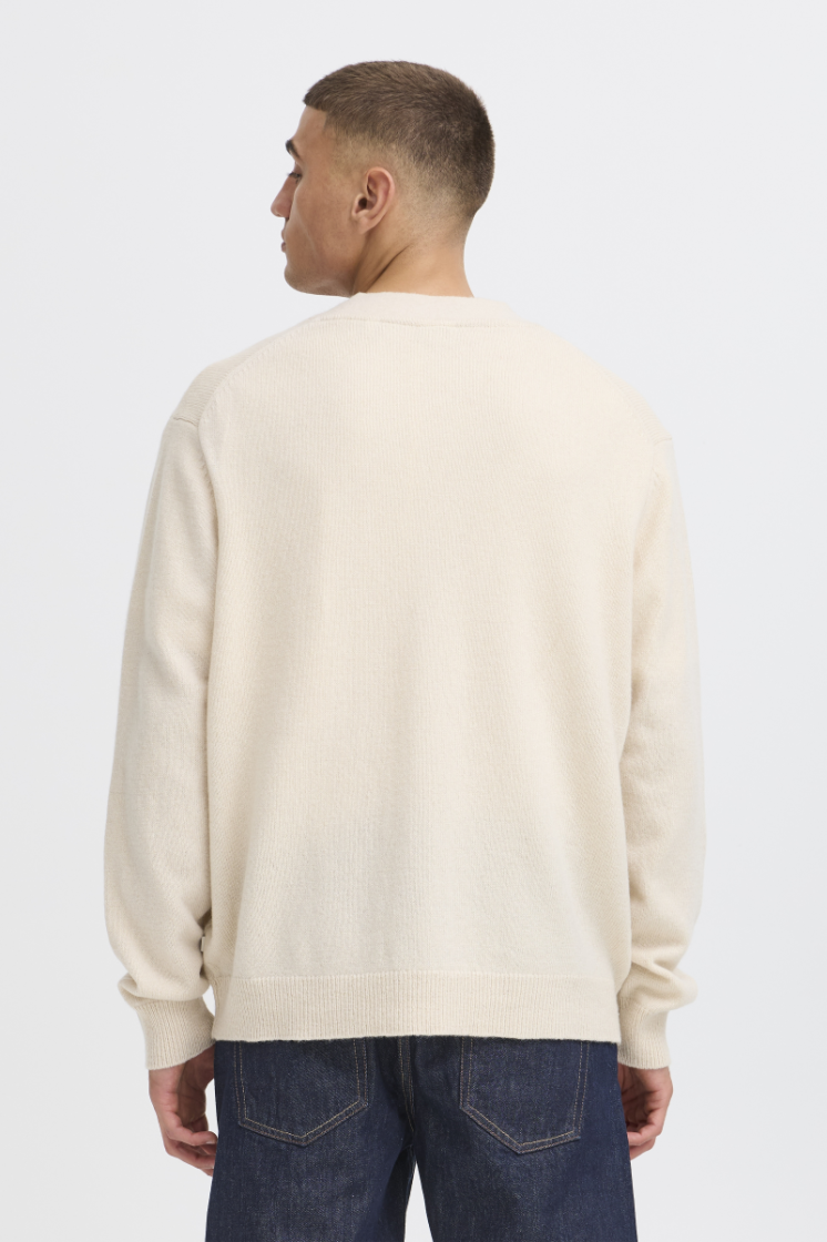 SDRUCJ CARDIGAN 130401-Oatmeal