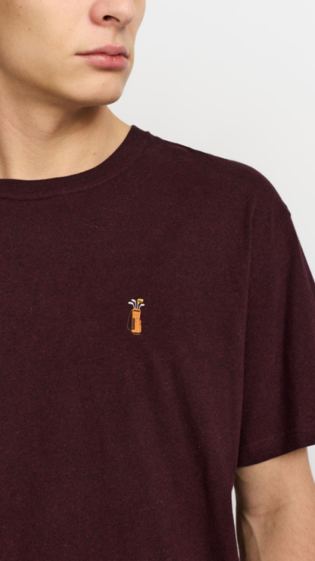 Application t-shirt Burgundy