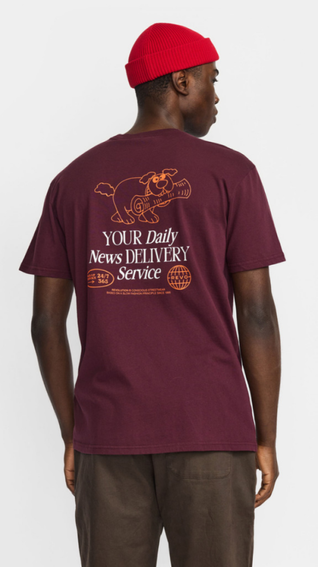 Application t-shirt Burgundy