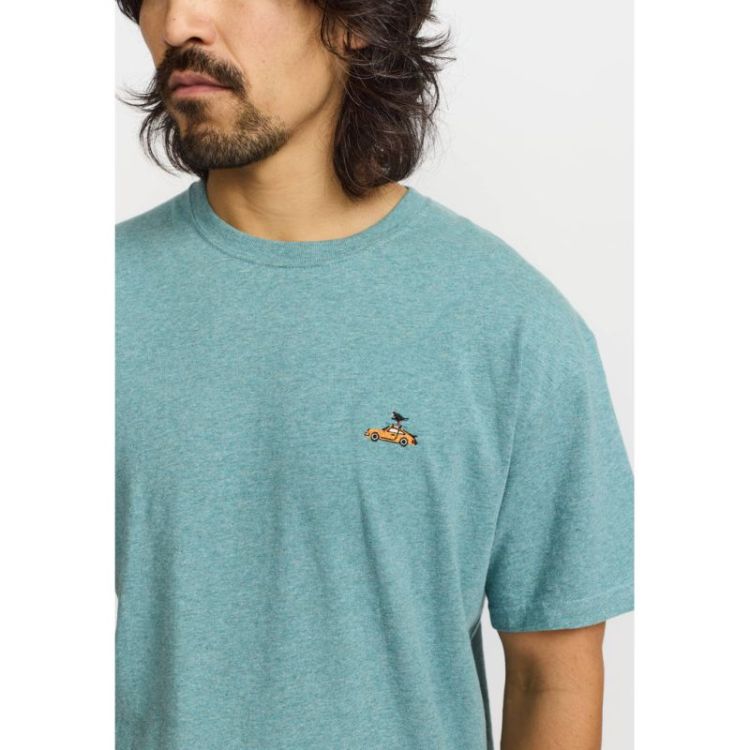Application T-shirt Turqouise Melan