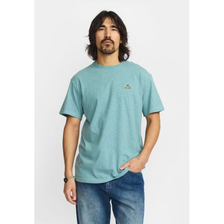 Application T-shirt Turqouise Melan