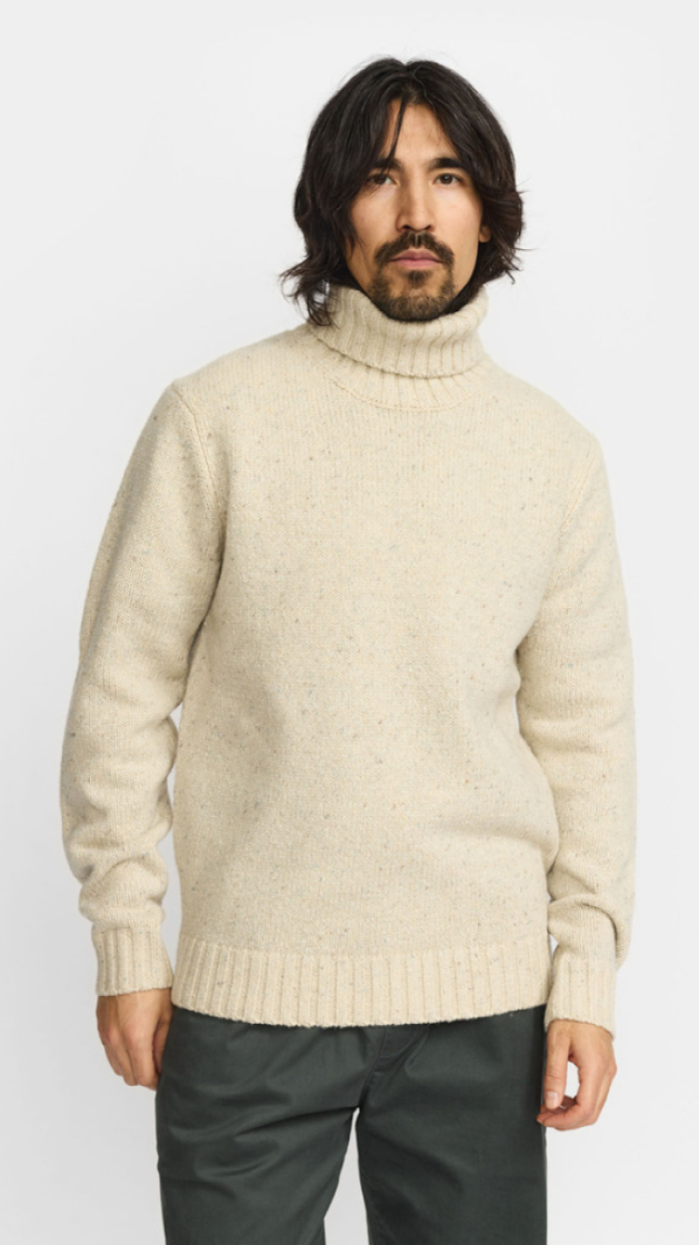 High-Neck Sweater White