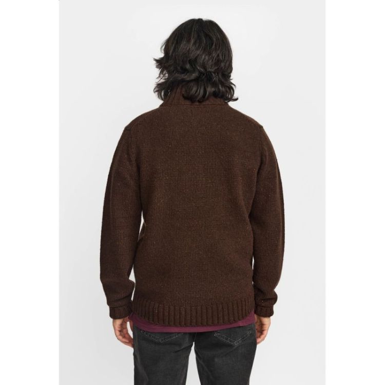Half-Zip Knit Darkbrown