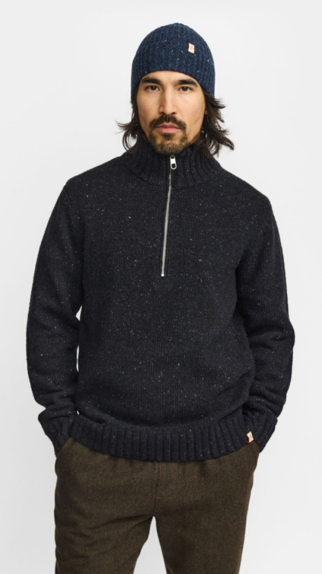 Half-Zip Knit Darknavy