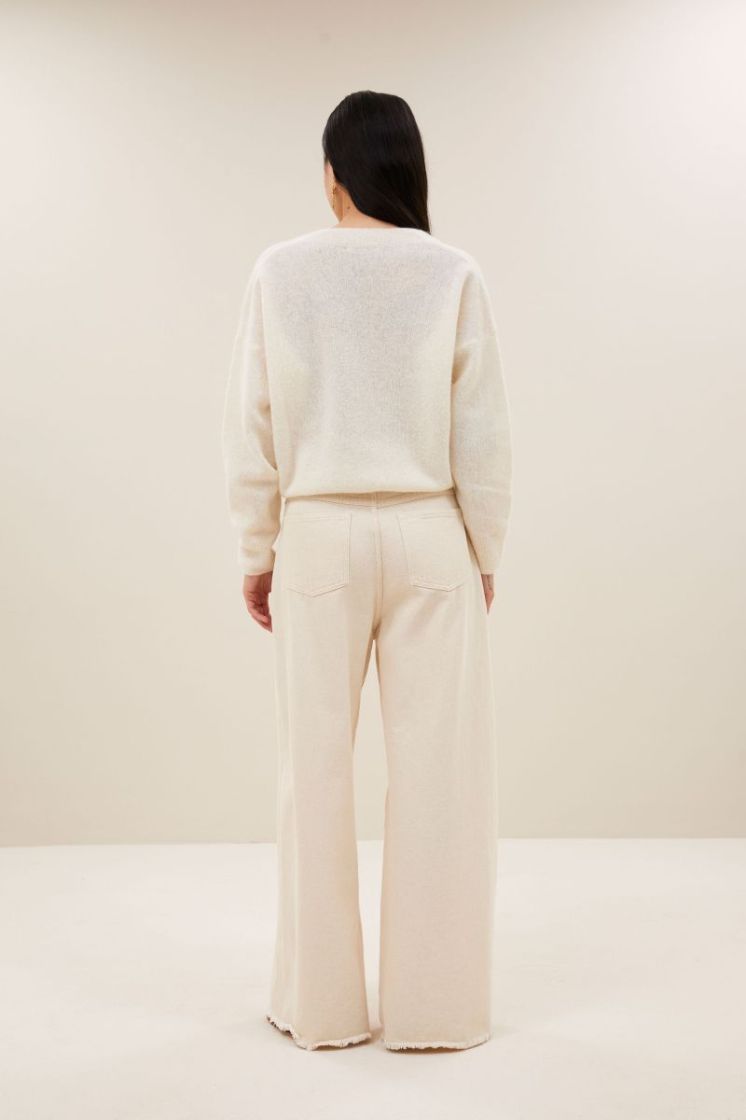 Isja Fine Pullover 010-off white