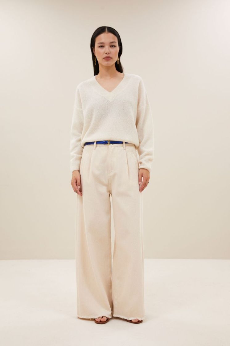 Isja Fine Pullover 010-off white