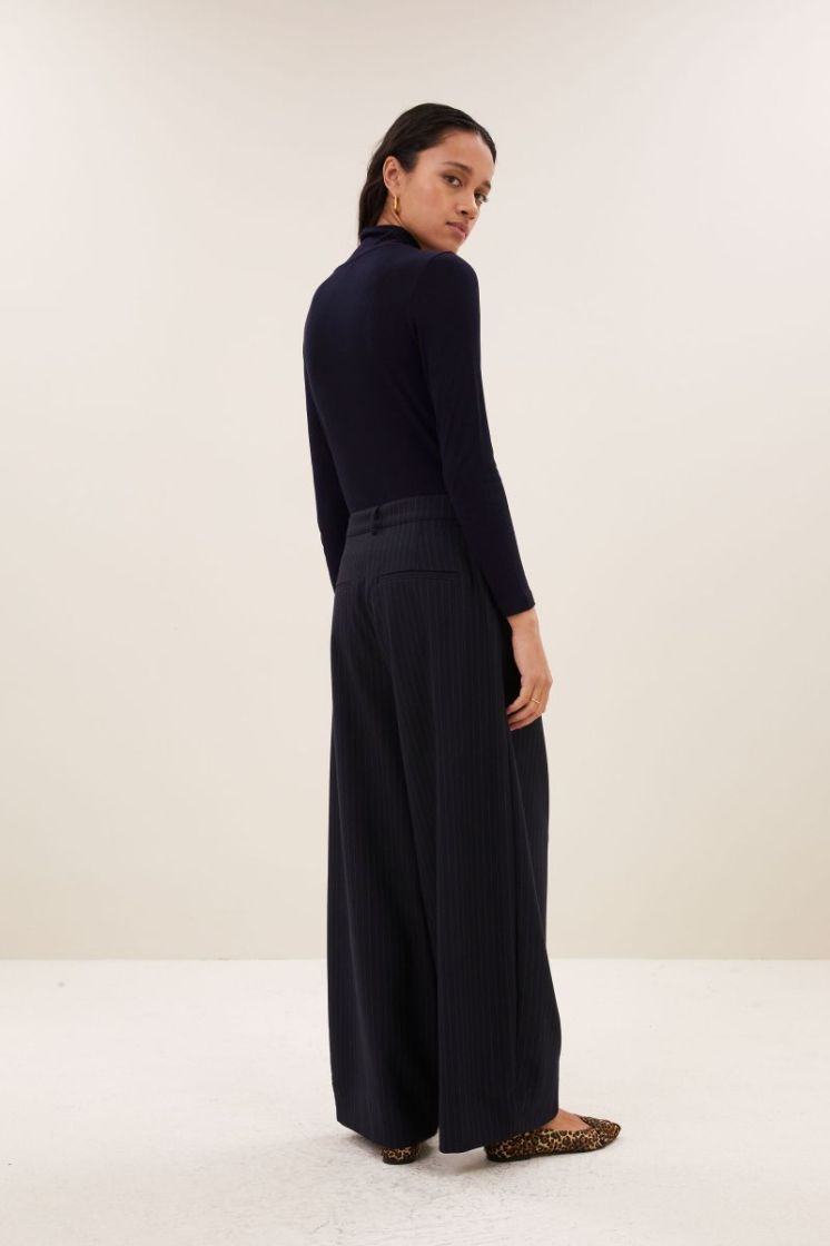 Tobi Stripe Top 856-Midnight